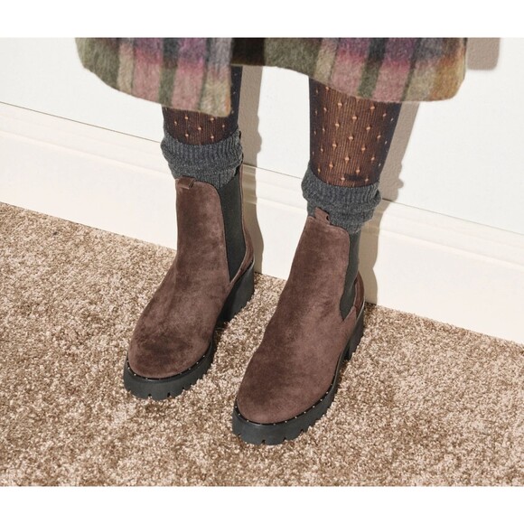 Freda Salvador Brooke Espresso Brown Womens 8.5 Water Resistant - Picture 4 of 13